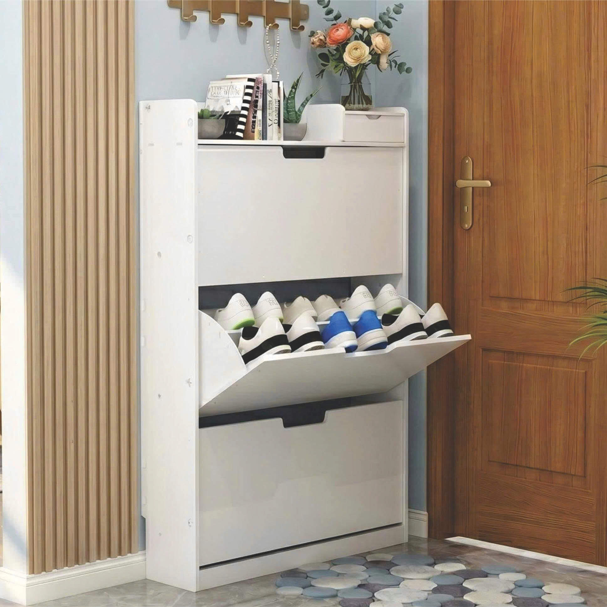 Tủ Giầy Thông Minh Đặt Dưới Hiên Nhà, Ban Công